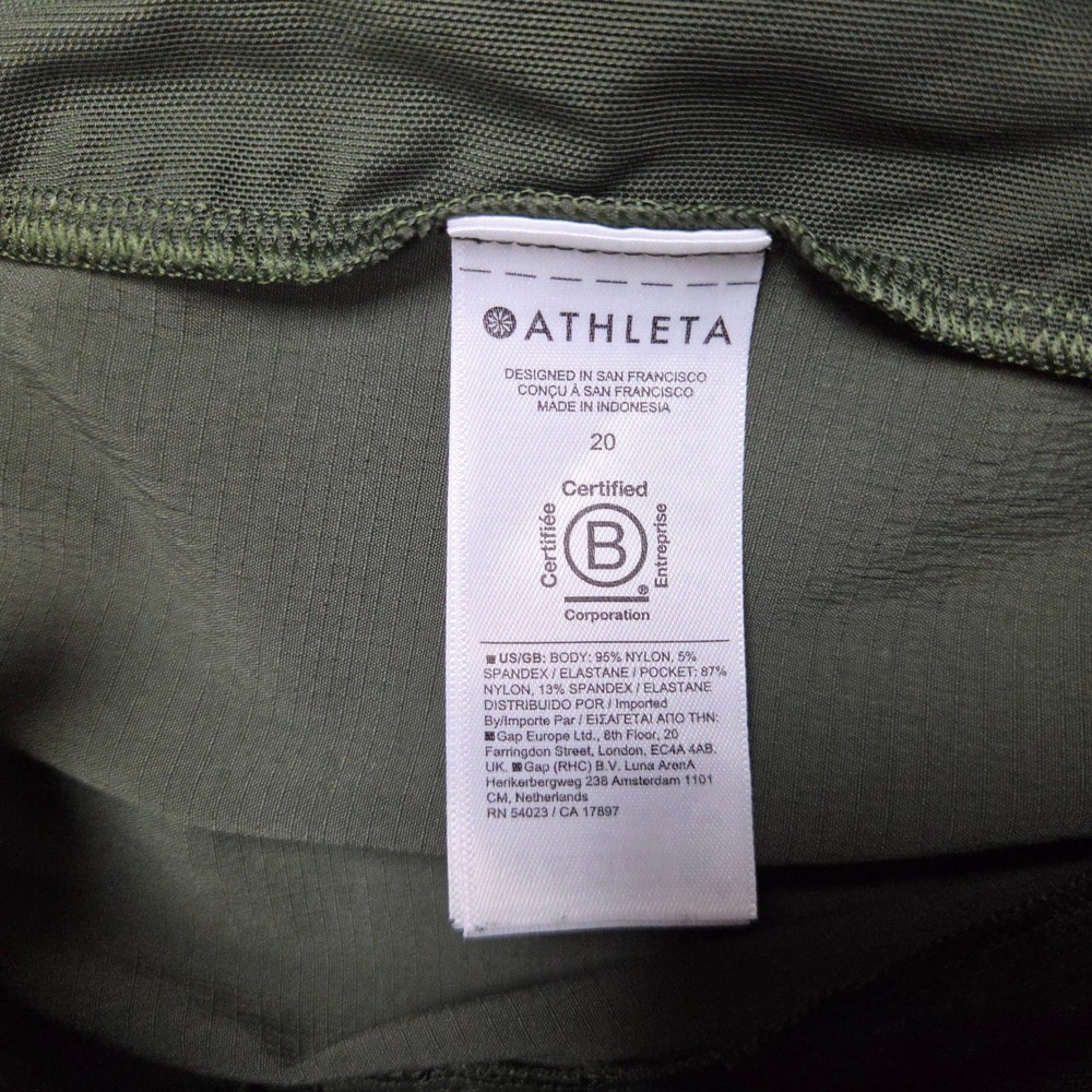 Athleta Trekkie Relaxed Mid Rise Jogger Womens Plus 20 Green Hiking Ripstop - Picture 9 of 10